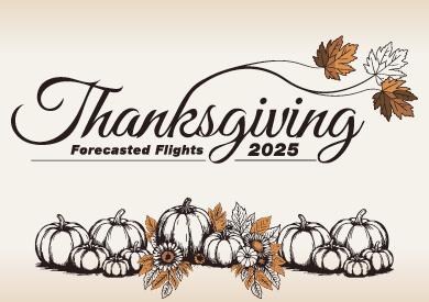 Thanksgiving Forecasted Flights 2025