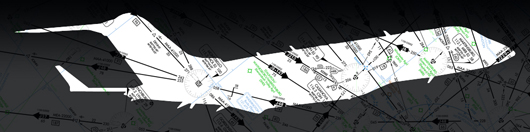 Airplane illustration.