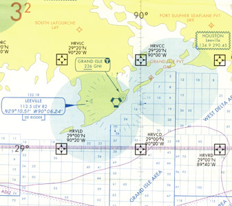 Sample IFR Gulf of America Vertical Flight Reference chart.