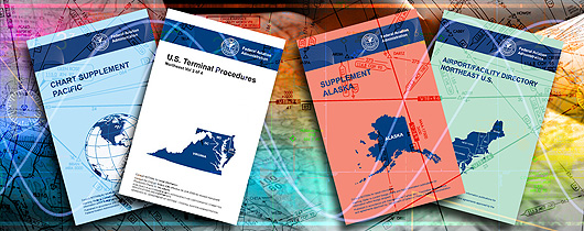 Montage of Aeronav publication covers