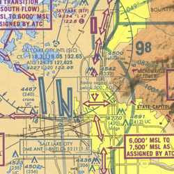 Excerpt from the Salt Lake City Terminal Area Chart