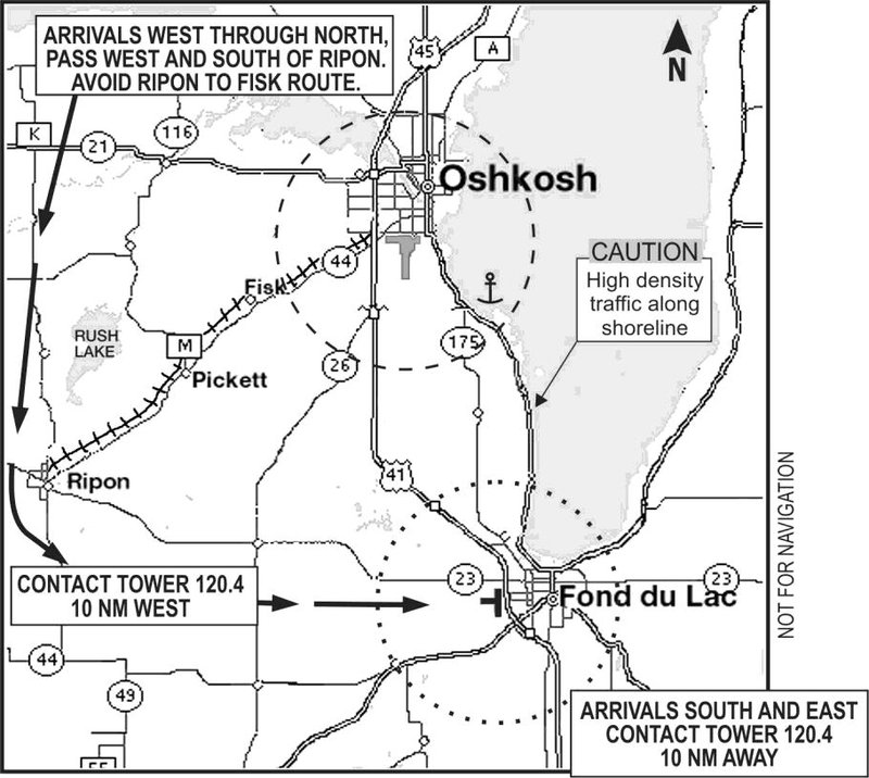 Fond du Lac Arrival Map