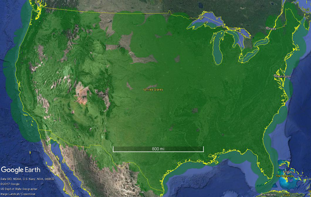 FIG ENR 1.6-2 CONUS with SSR Coverage at 5,000' AGL