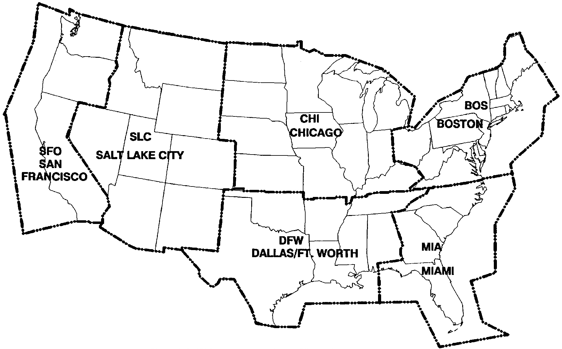 FIG GEN 3.5-5 SIGMET Locations – Contiguous U.S.