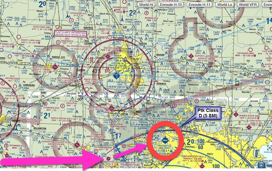 A graphic of BRIGHTON (45G) R09 VFR ARRIVAL