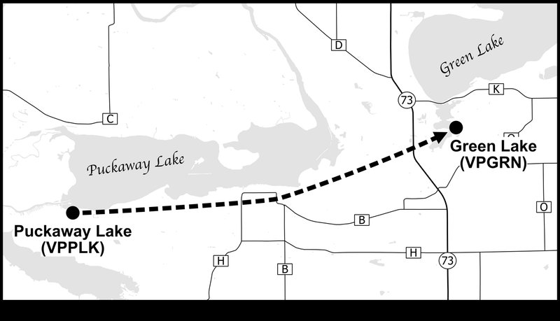 FISK VFR Arrival, Puckaway Lake Transition  