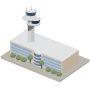 Illustration image of the Tower Tracon building