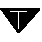 A graphic representation of the T Symbol used on instrument approach procedure charts.