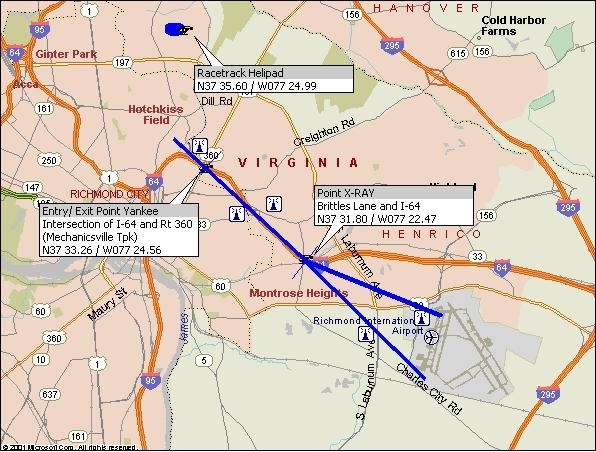 A graphic depicting the RIC Raceway.