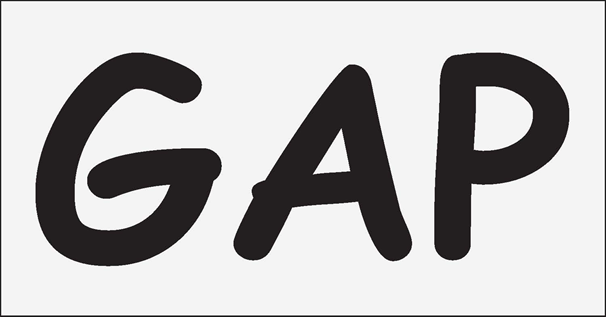 An example of a parking sign which says GAP