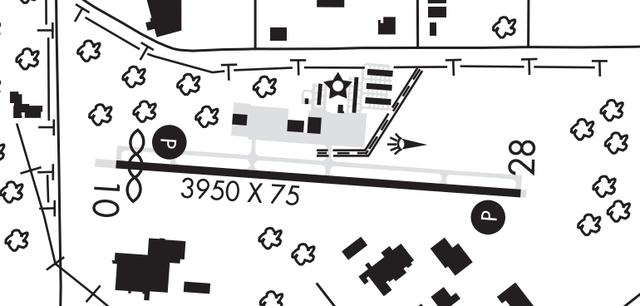 Graphic depicting the Plant City Airport (PCM).