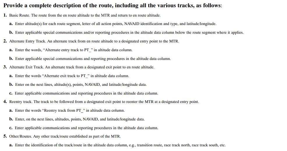 A graphic depicting Instructions for Completing FAA Form 7110-4