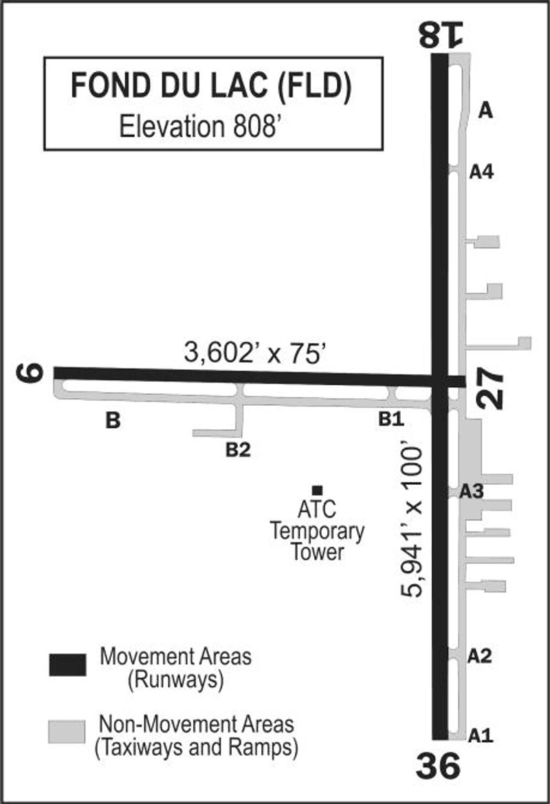 Fond du Lac Airport Diagram