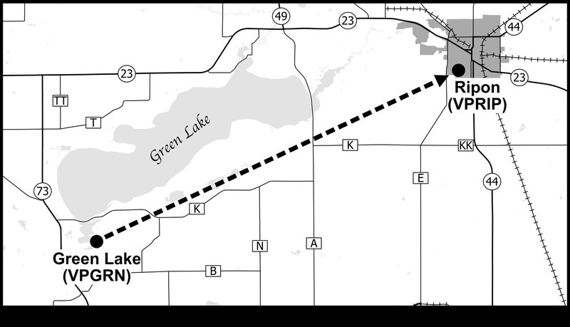 FISK VFR Arrival, Green Lake Transition