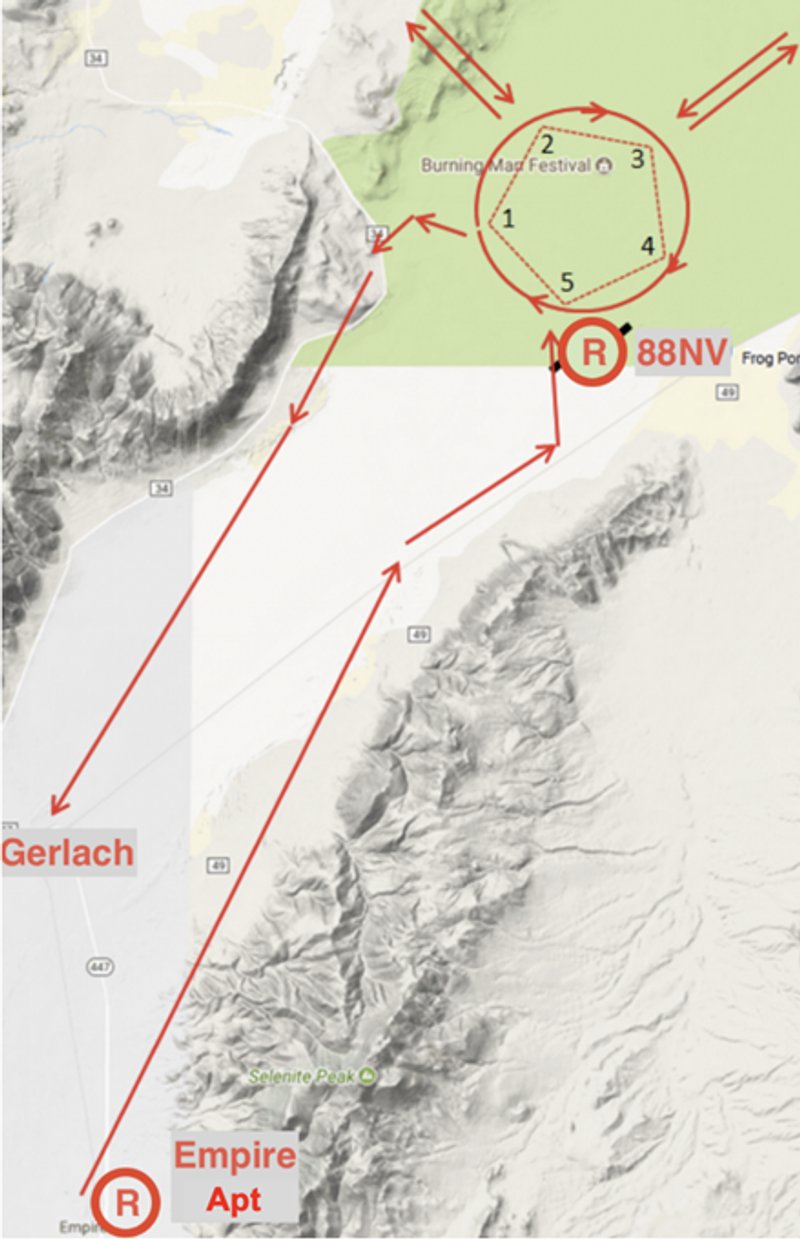 VFR arrival/departure route depiction1