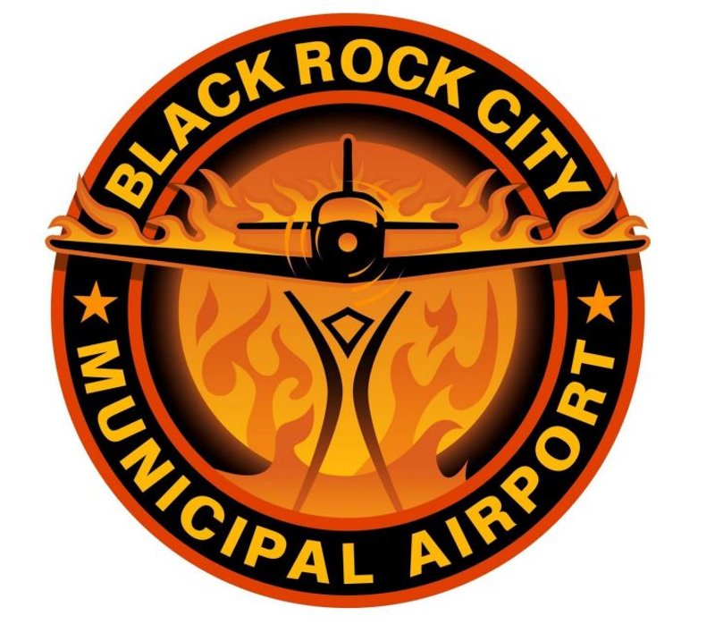 Black Rock City Municipal airport logo