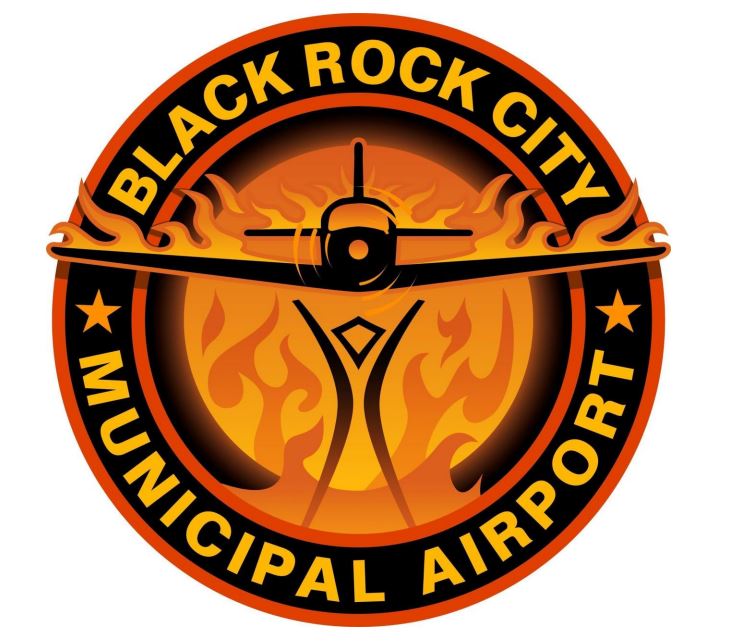 Black Rock City Municipal airport logo