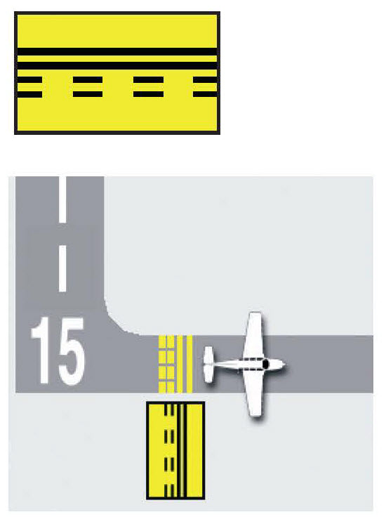 Sample diagram for Runway Boundary Sign.