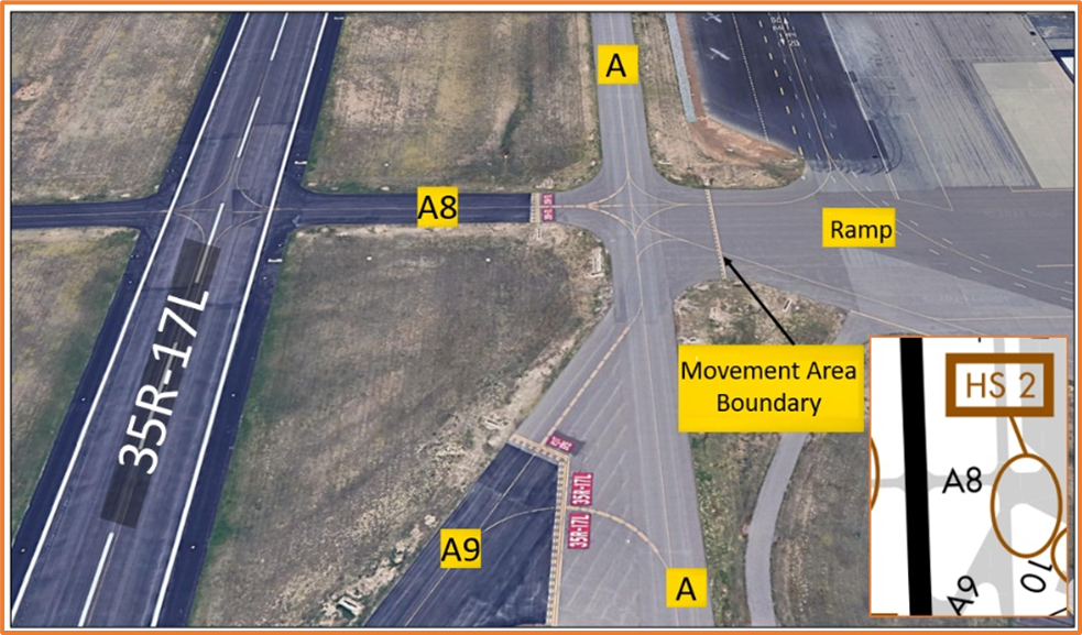 HS 2 TWY A, TWY A8, TWY A9 and TWY C1 congested intersections.
