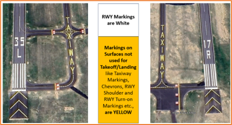 Picture of taxiway bravo at the approach ends of the runway.