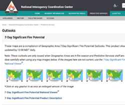 National Interagency Coordination Center website