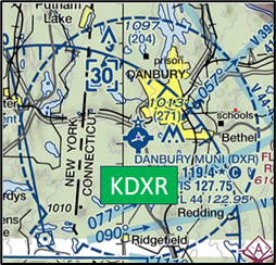 The airspace at KDXR is Class D. (Refer to Sectional Chart)