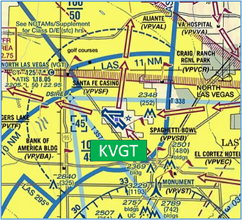 vgt-sectional-chart.png North Las Vegas Airport (VGT) sectional chart