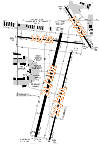 DuPage Airport (DPA) Airport Diagram