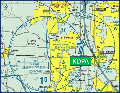 DuPage Airport (DPA) Sectional Chart