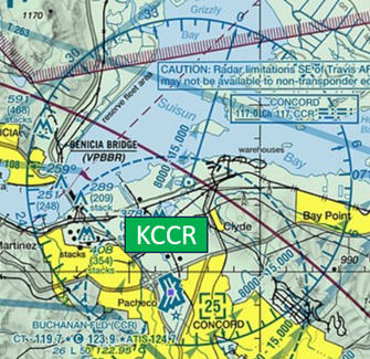 Buchanan Field Airport (CCR) Sectional Chart