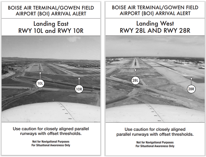 Boise Air Terminal/Gowen Field (BOI) Arrival Alert