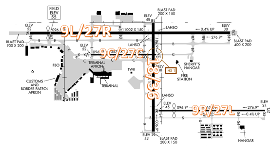 Orlando Sanford International Airport (SFB) Airport Diagram