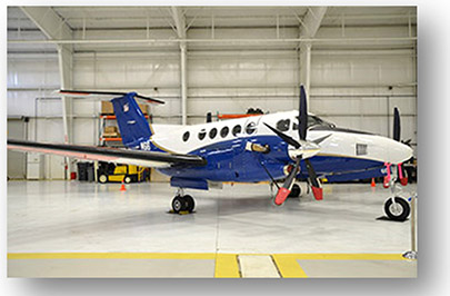 Plane in hanger