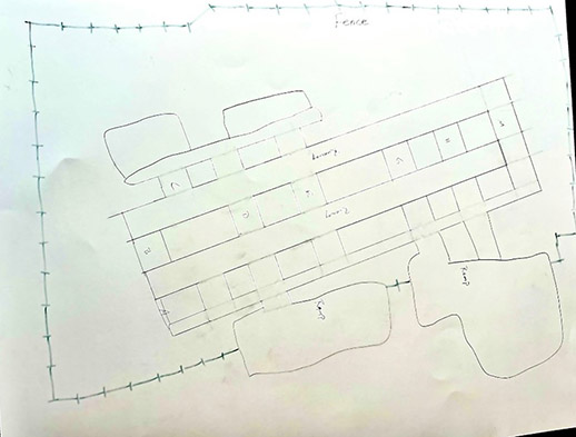 Hand-drawn Airport Layout Plan (ALP) 