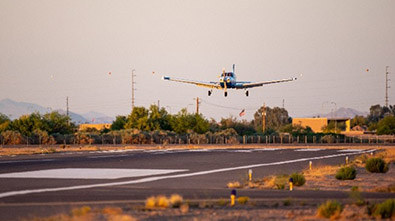 GA plane on approach