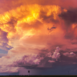 orange clouds