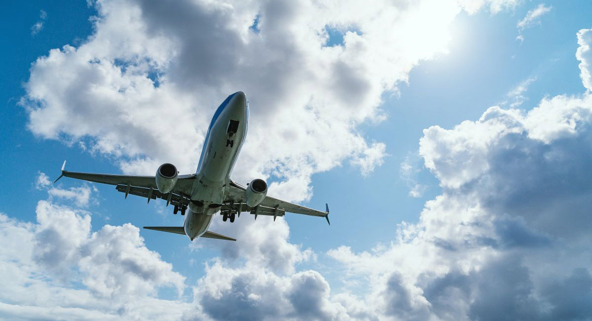 Plane on approach