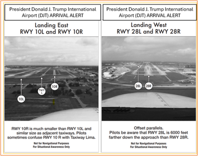 Arrival alert for DJT