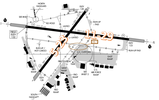 BED Airport Diagram