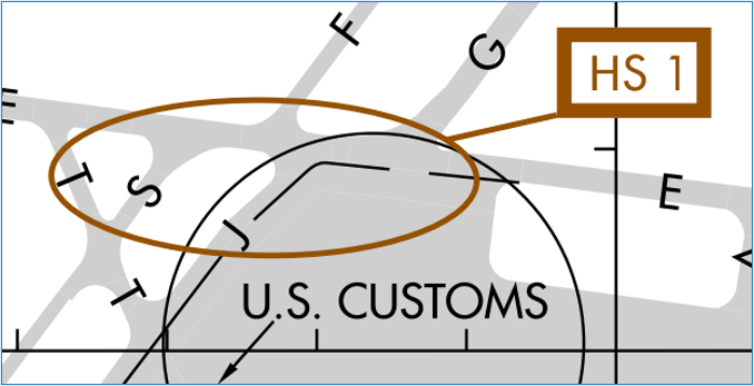 The intersections of TWY S, J, F, G, and E combined with a large ramp area creates an area for confusion and misidentification. 