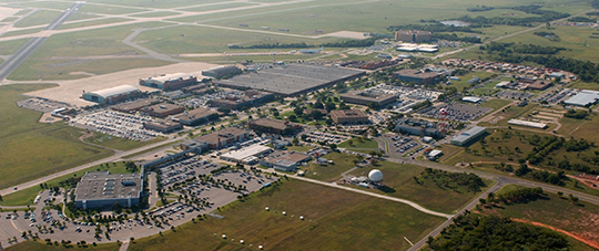 Aerial Image of the Mike Monroney Aeronautical Center