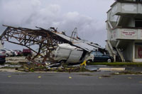typhoon wreckage
