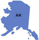 Map of Alaska.
