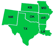 Map of Oklahoma City FIFO area.