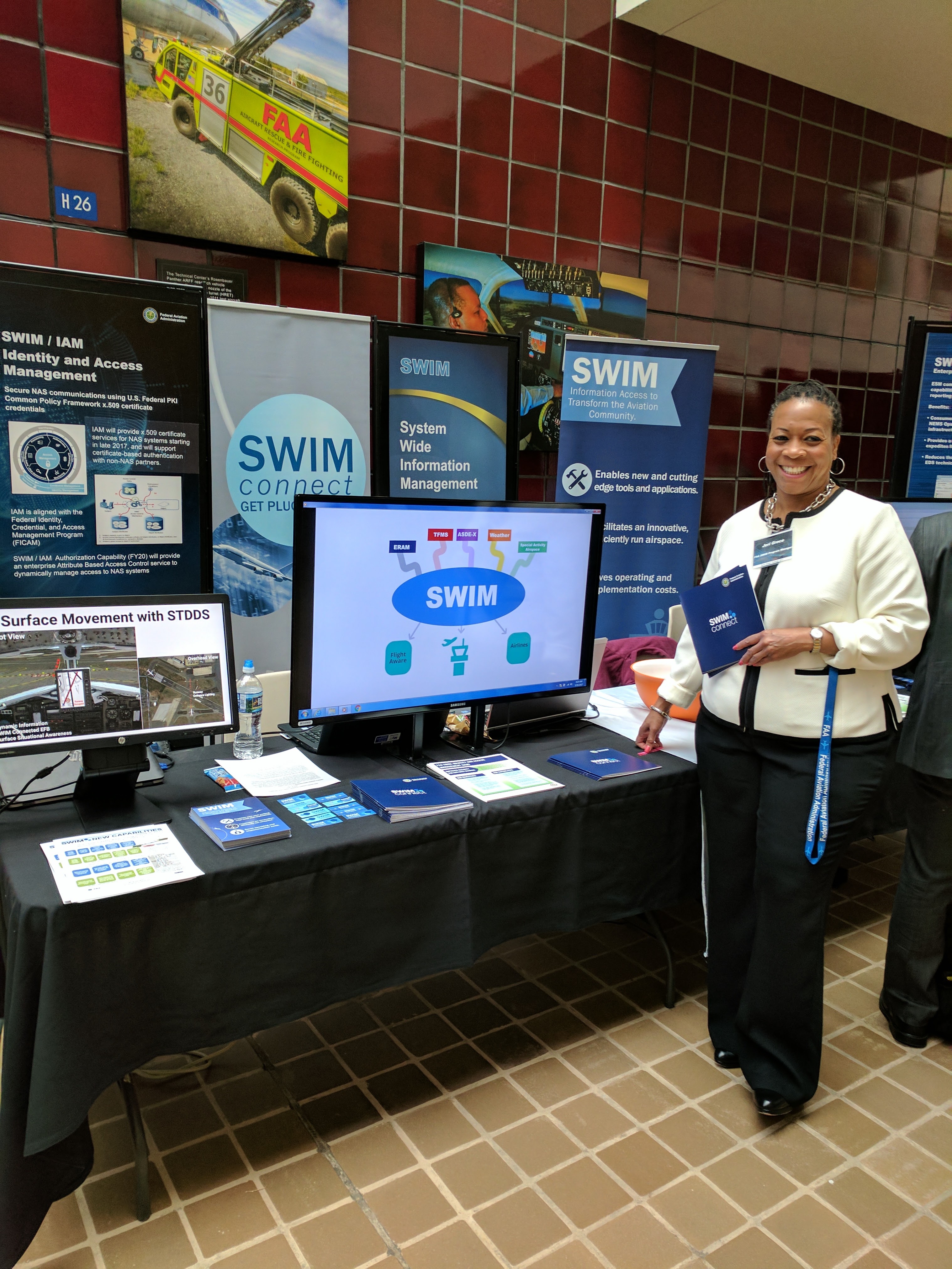 PM Jeri Groce at SWIM ATCA booth