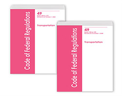 illustration of Code of Federal Regulations red book covers