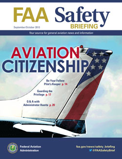 FAA Safety Briefing - September/October 2013 Aviation Citizenship