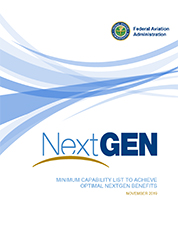Minimum Capability List to Achieve Optimal NextGen Benefits, November 2019
