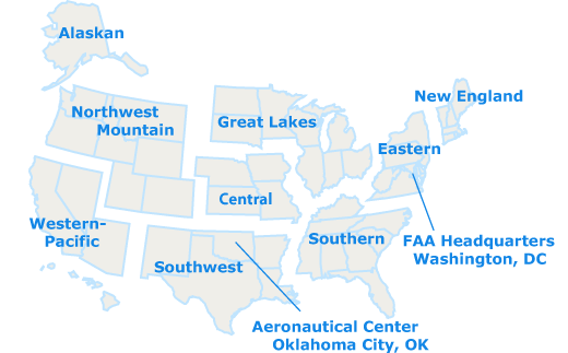 map of US regional foia centers