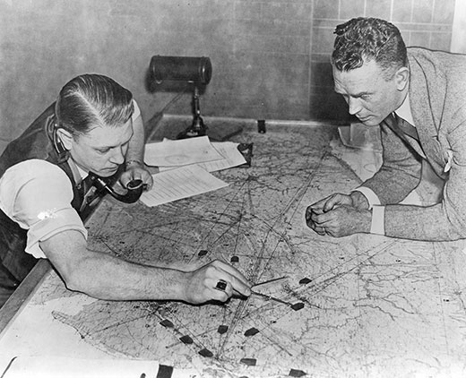 Plotting aircraft movement